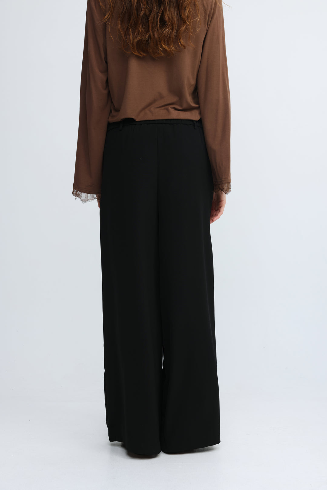 Wide Leg Tailored Black Bottoms