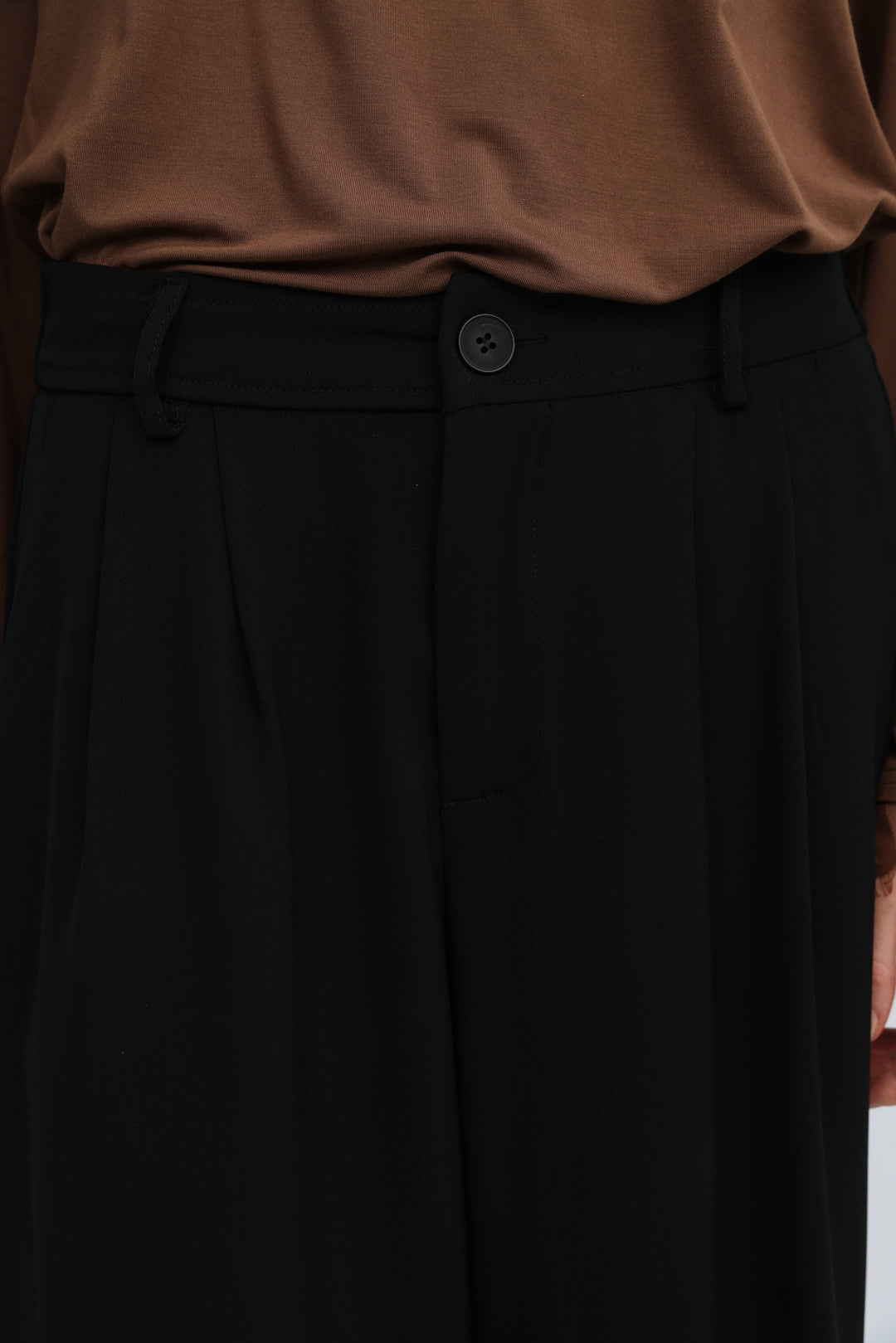 Wide Leg Tailored Black Bottoms