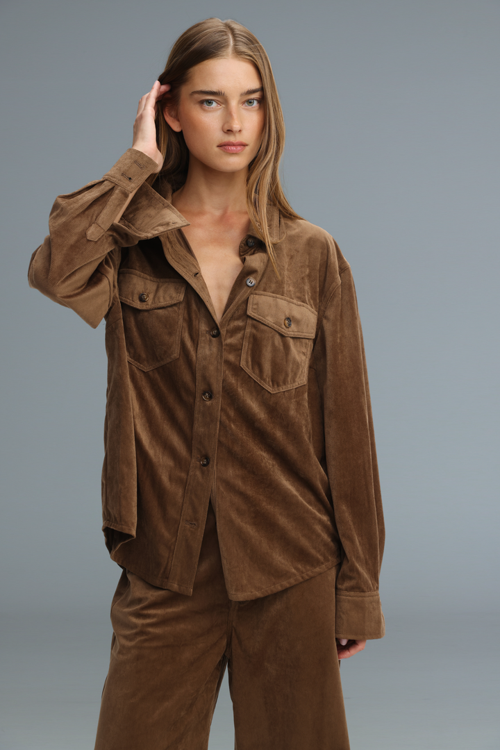 Corduroy Brown Shirt