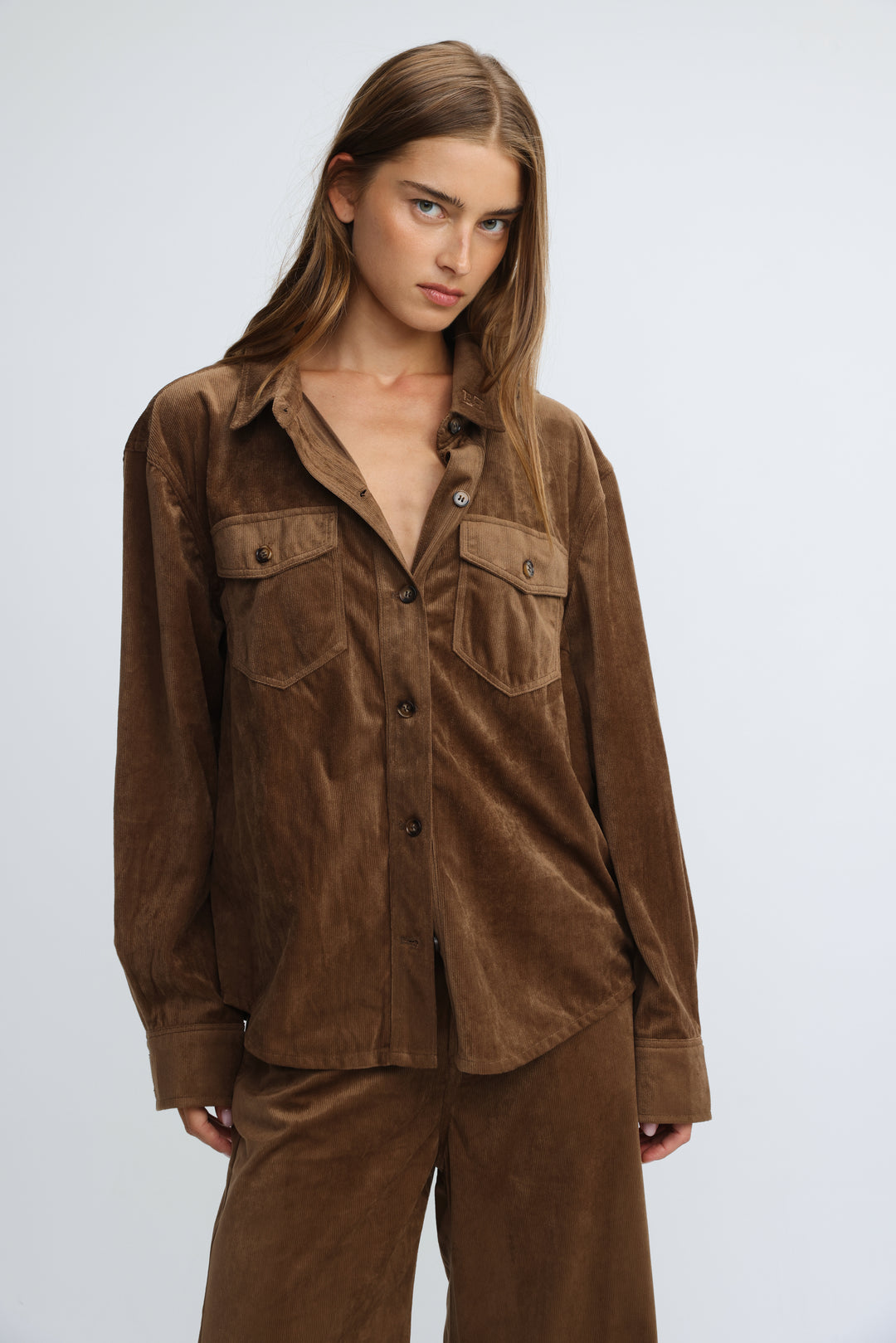 Corduroy Brown Shirt