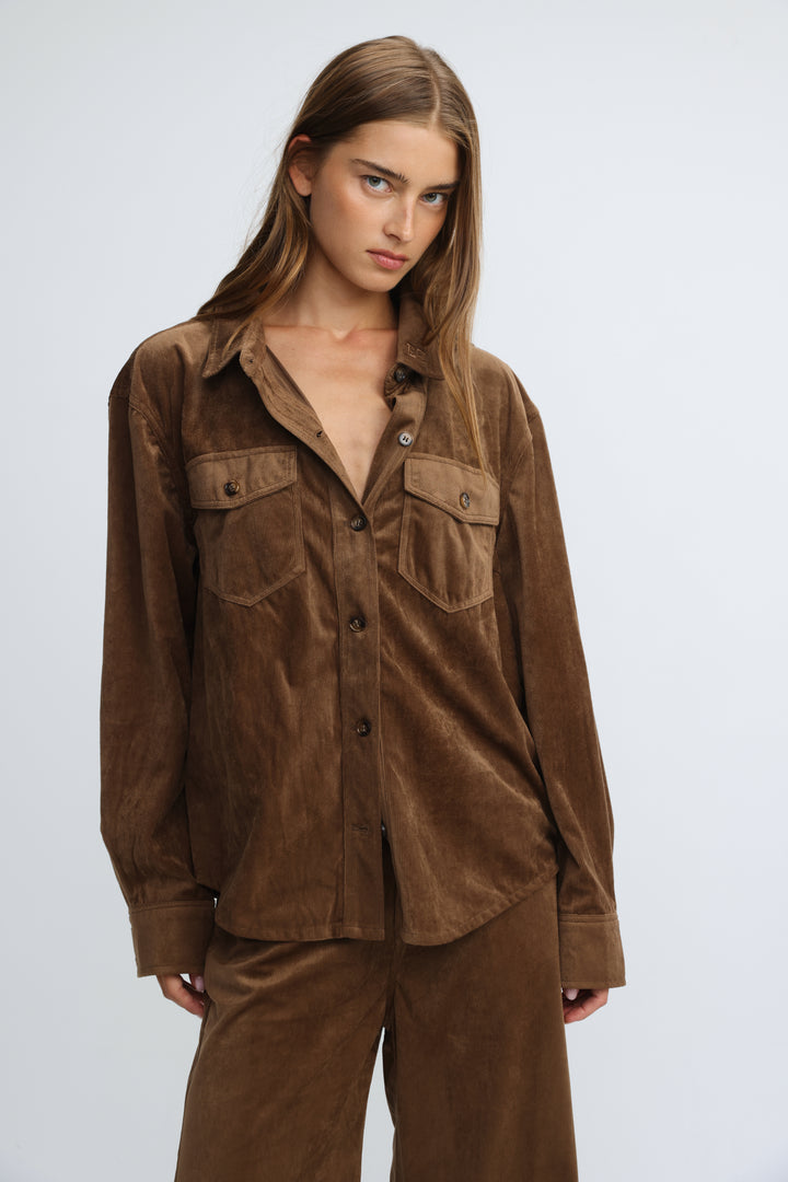 Corduroy Brown Shirt