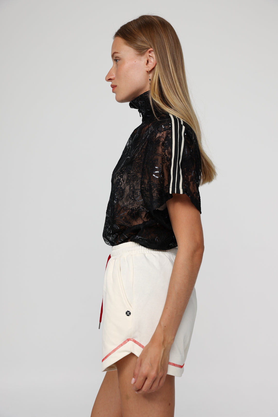 Adamon Black Lace T-Shirt