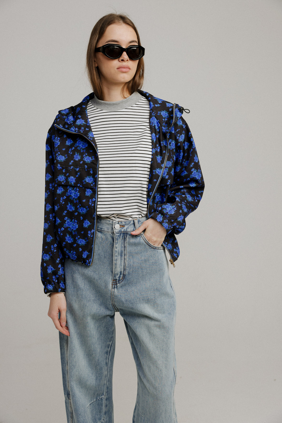 Uni Blue Floral Jacket
