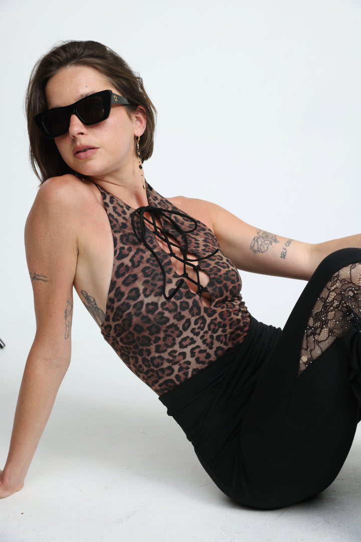 Wild Leopard Tank Bodysuit