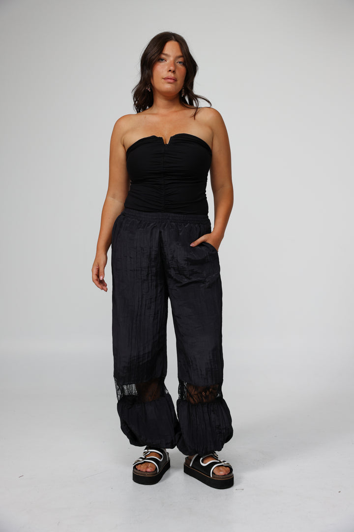 Realized Navy Strapless Top