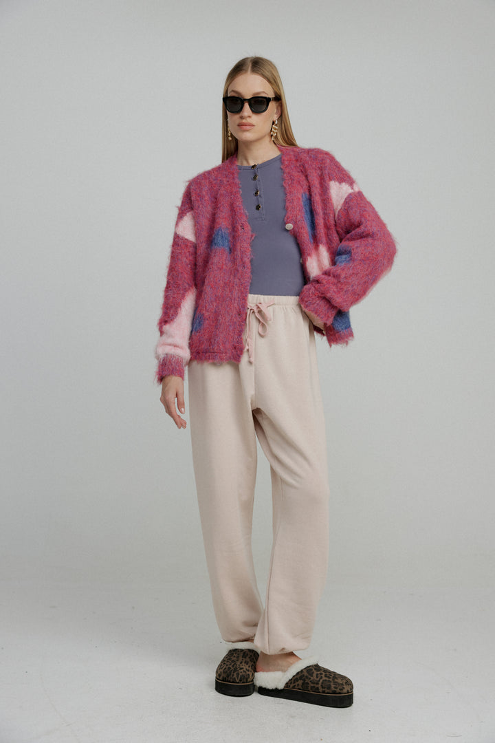 Refresh Pink Cardigan