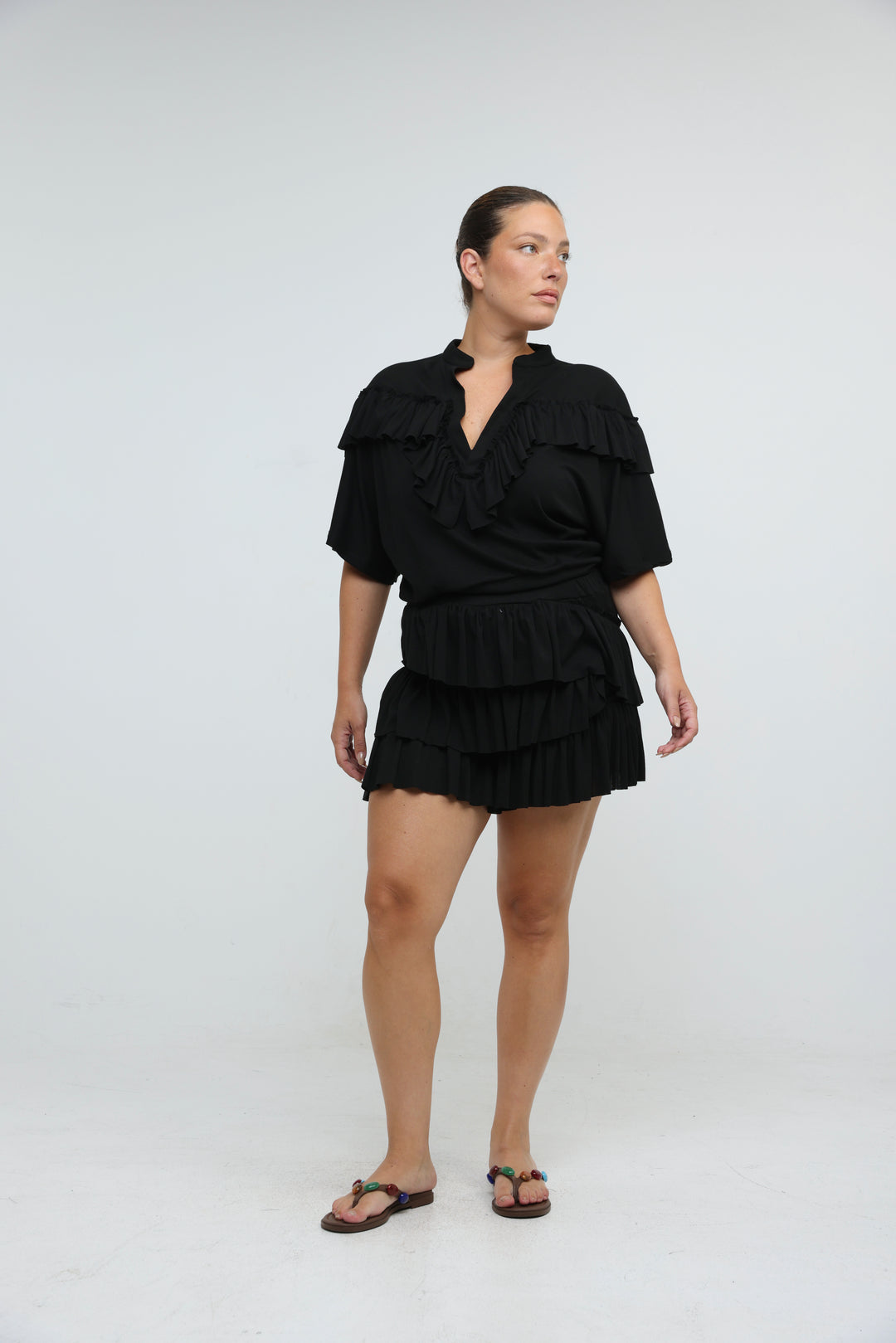 Sol Beige Mini Skirt