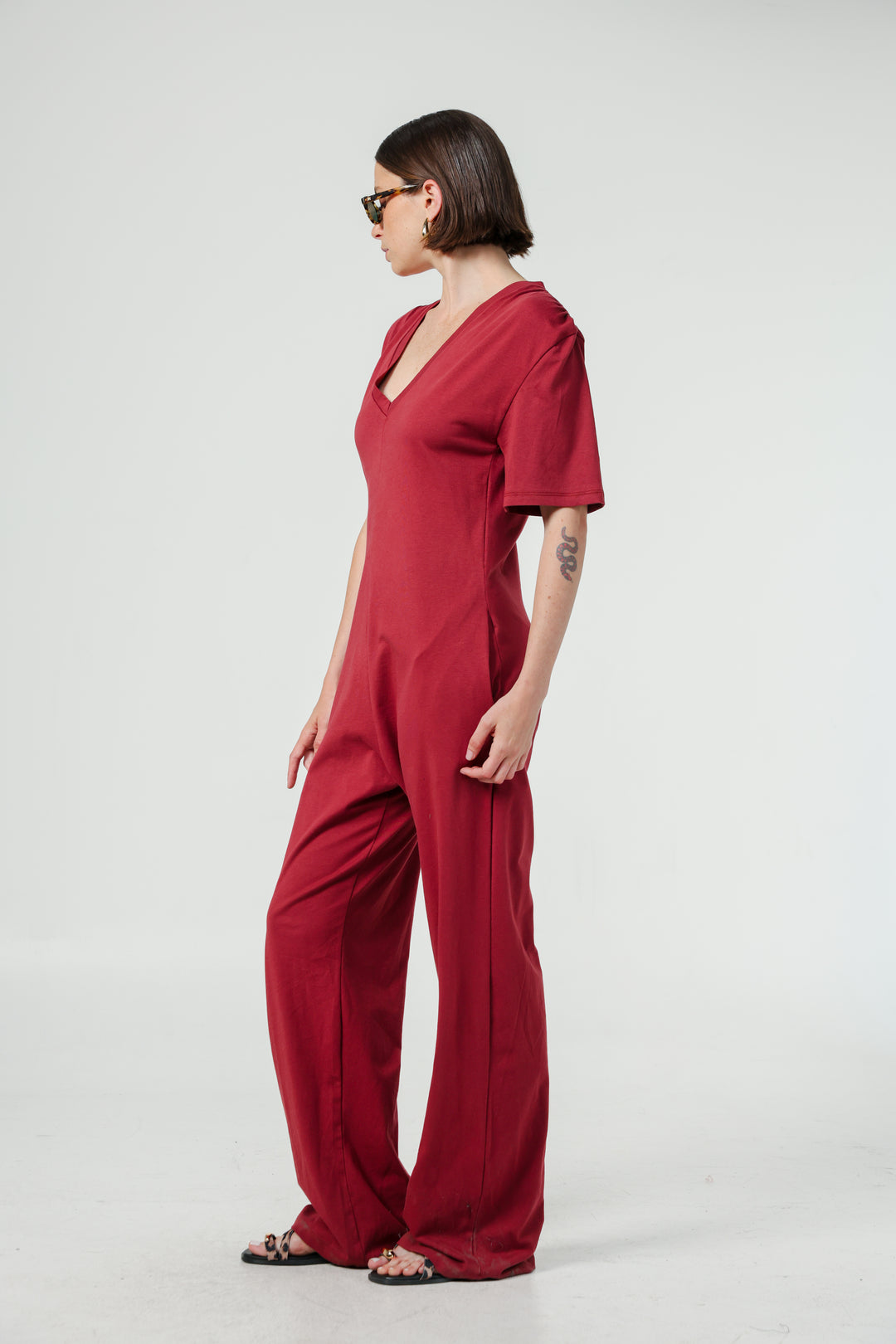 Just V Wine Jumpsuit