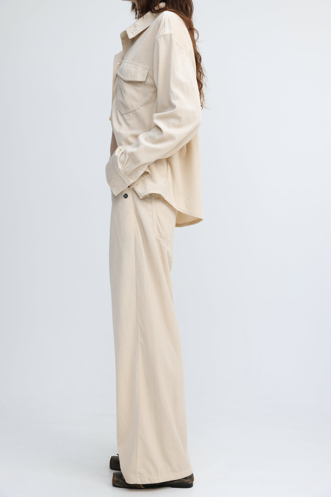 Corduroy Cream Bottoms