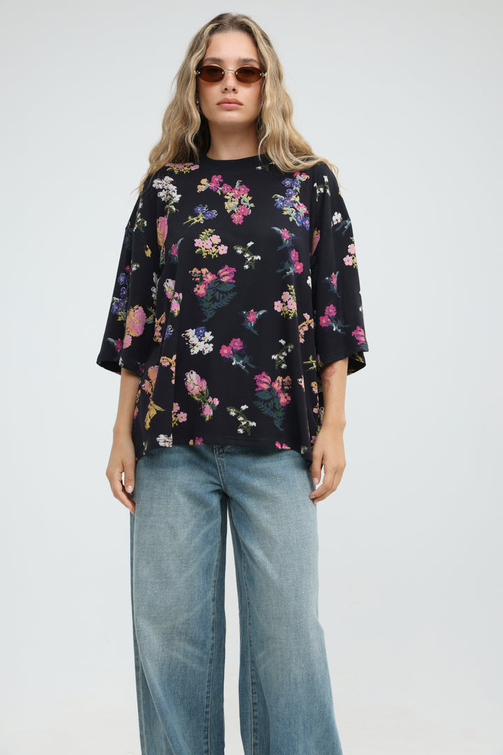 Marmottan Blue Floral T-Shirt