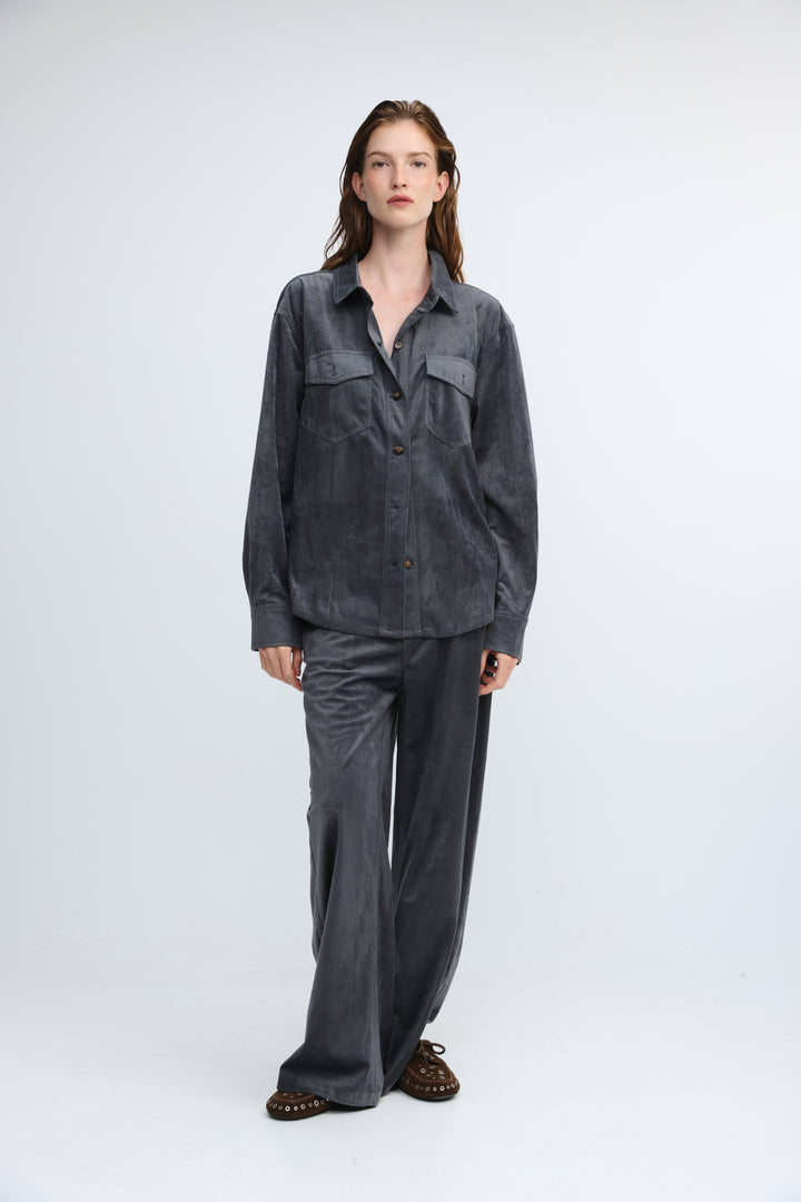 Corduroy Grey Shirt