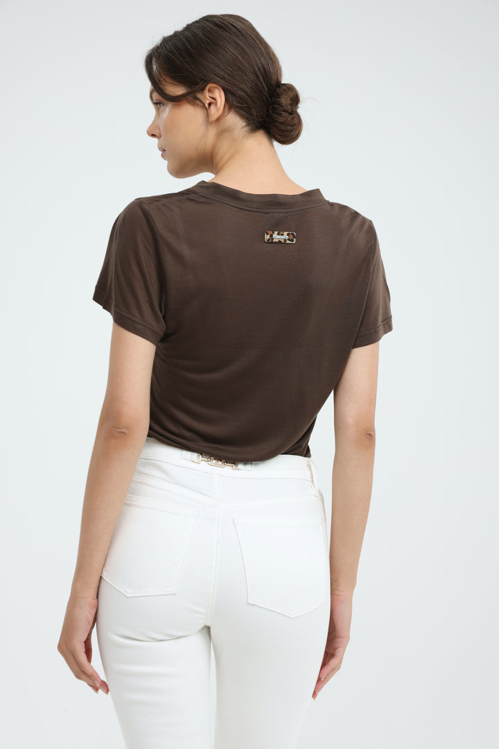 Clean45 Chocolate V T-Shirt