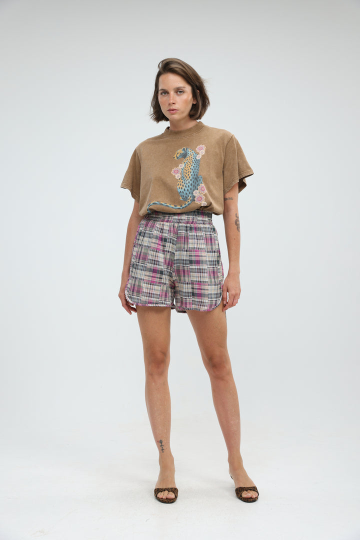 Buni's Pink Plaid Shorts