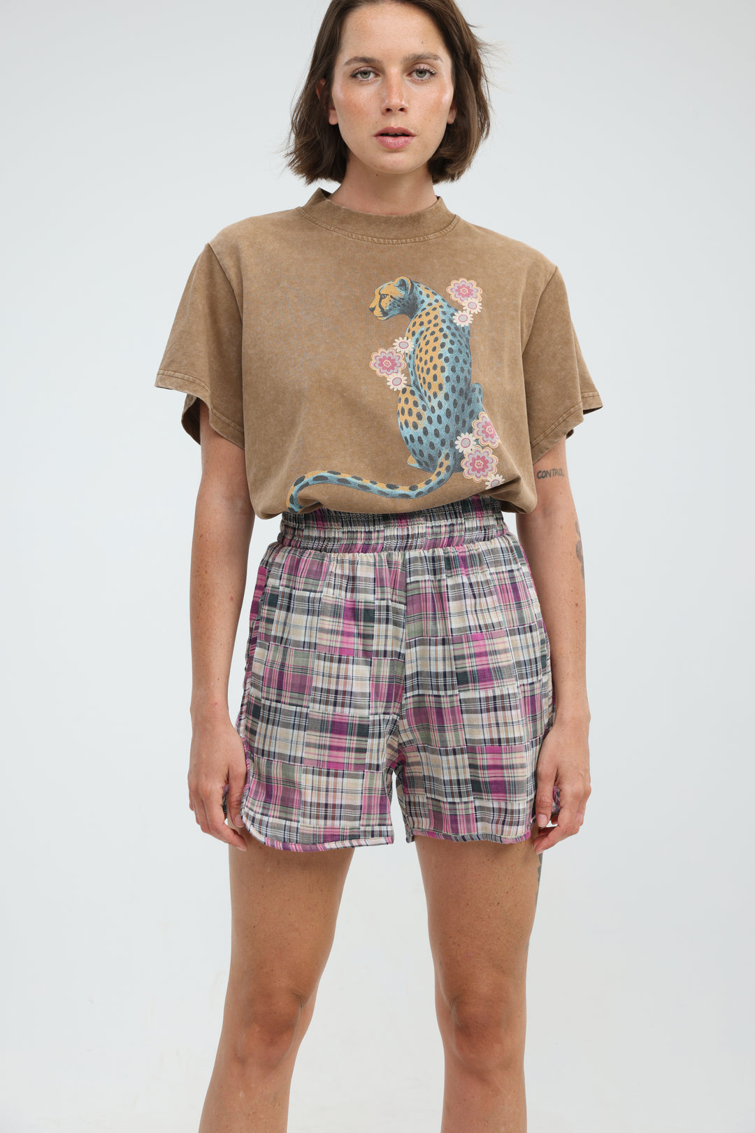 Buni's Pink Plaid Shorts