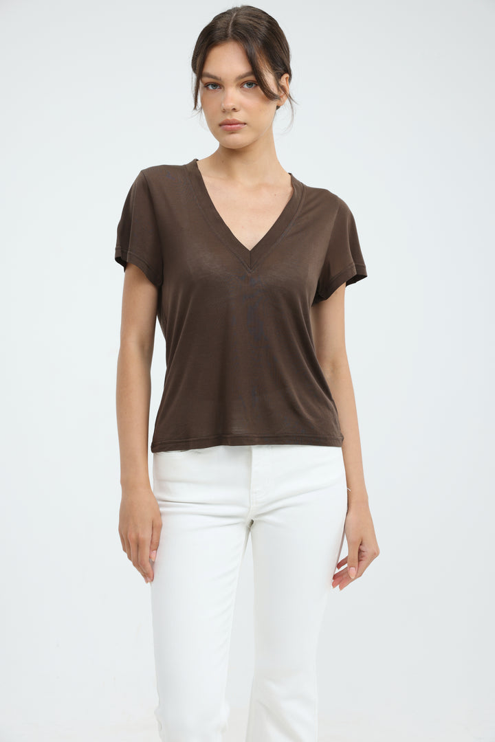 Clean45 Chocolate V T-Shirt