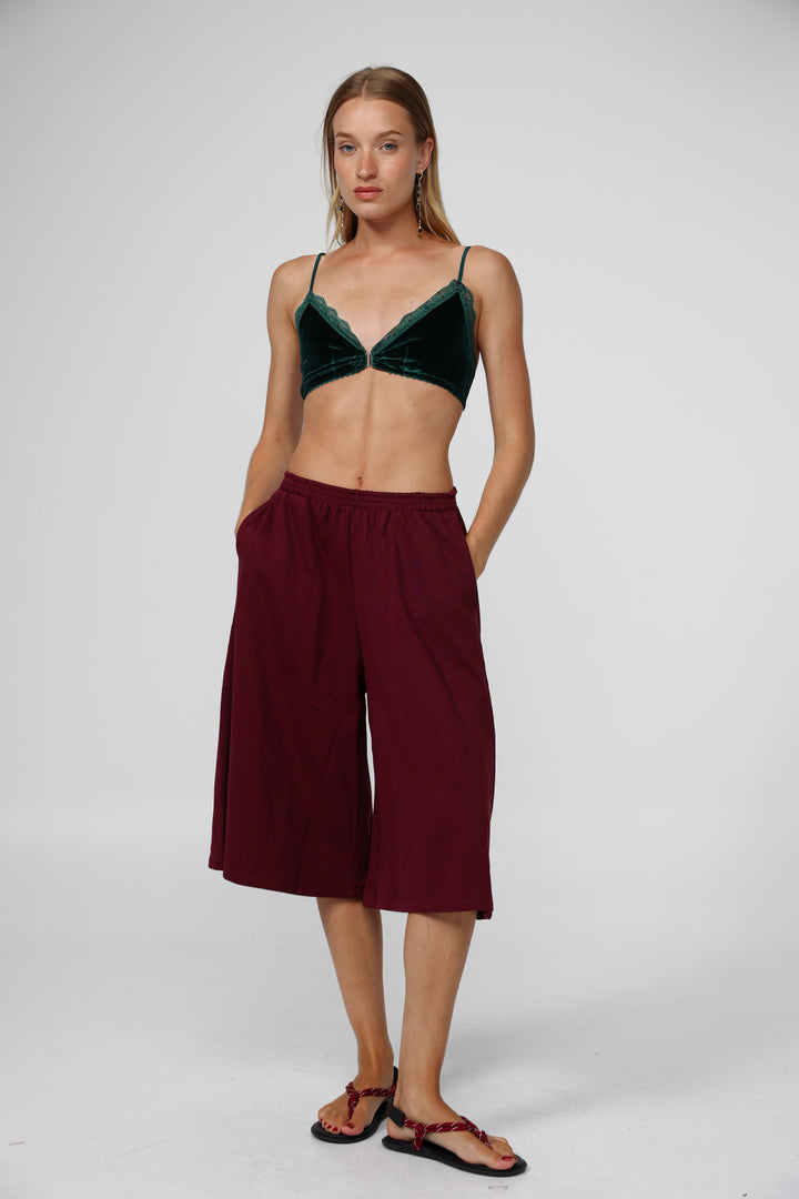 Americano Green Velvet Bralette