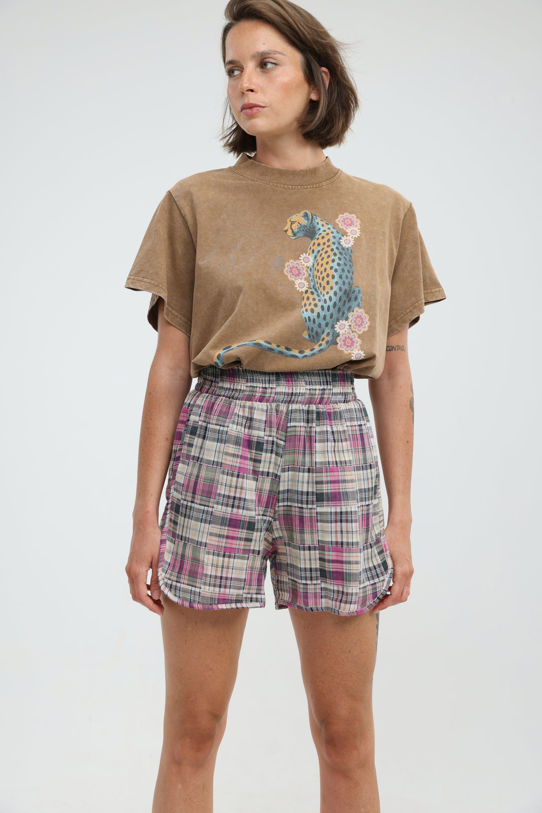 Buni's Pink Plaid Shorts
