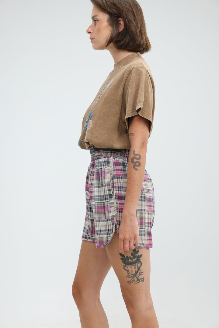 Buni's Pink Plaid Shorts