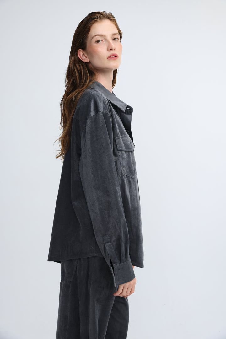 Corduroy Grey Shirt