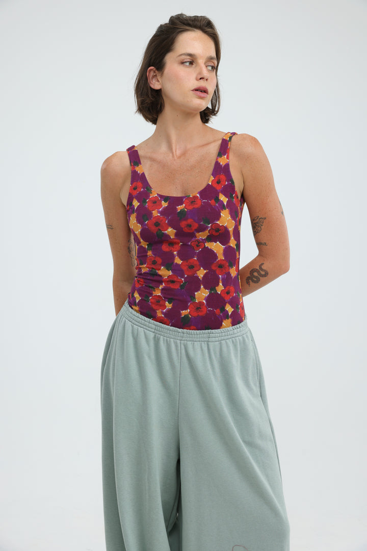 Dawn Red Floral Bodysuit