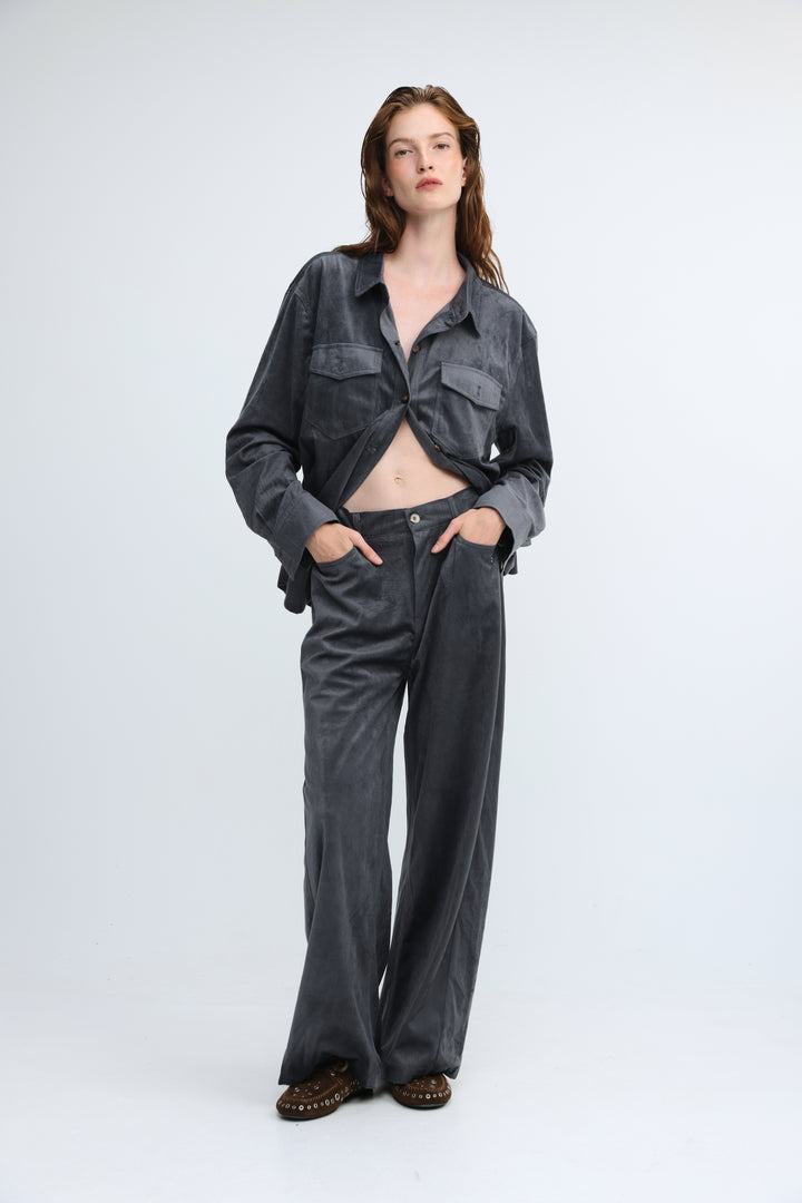 Corduroy Grey Bottoms