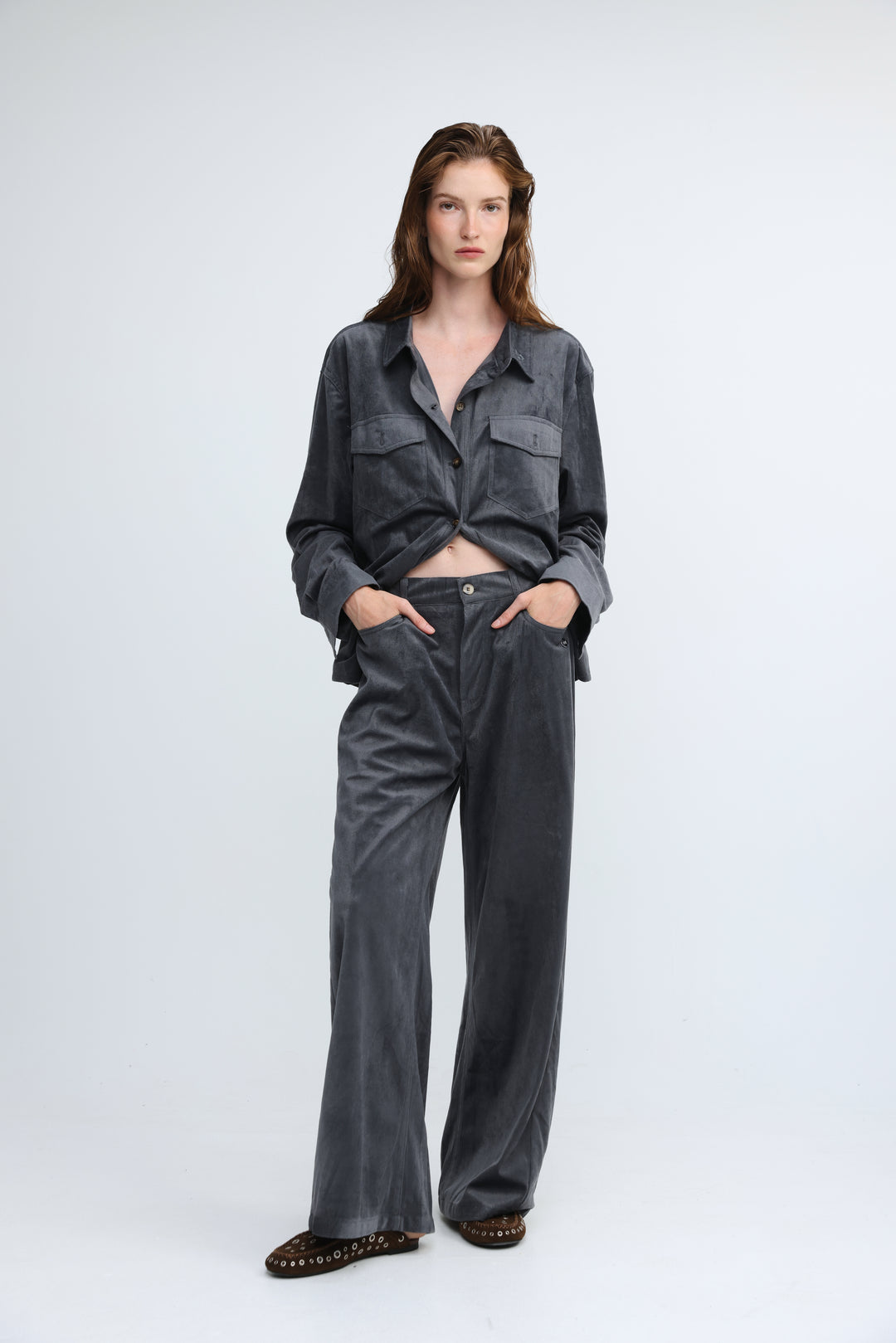 Corduroy Grey Bottoms