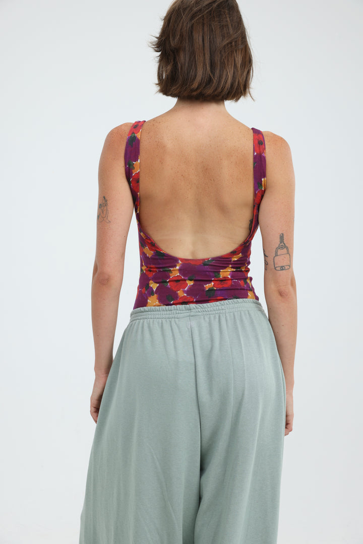Dawn Red Floral Bodysuit