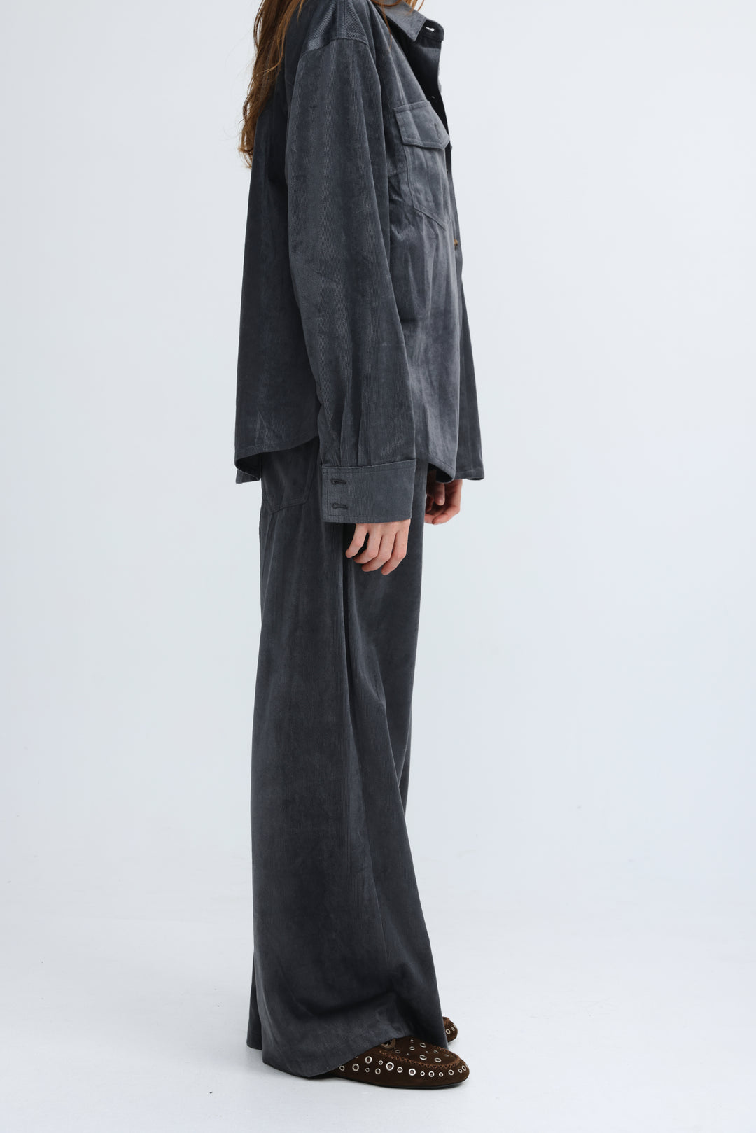 Corduroy Grey Bottoms