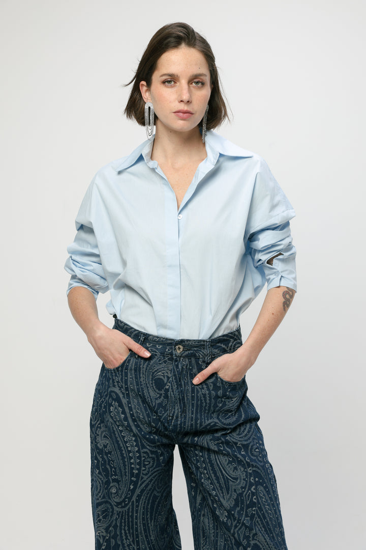 Classic Light Blue Buttoned Shirt