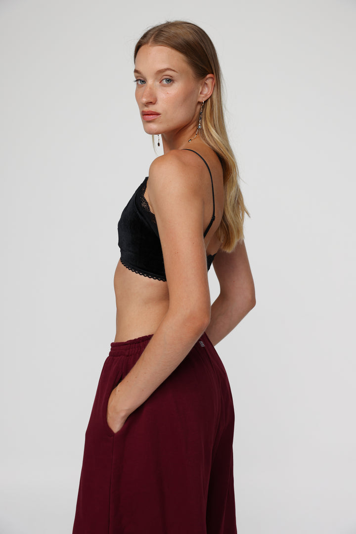 Americano Black Velvet Bralette