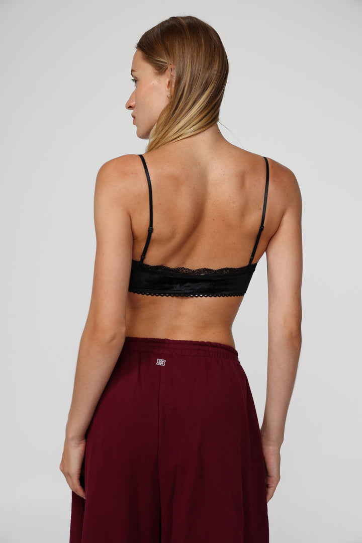 Americano Black Velvet Bralette