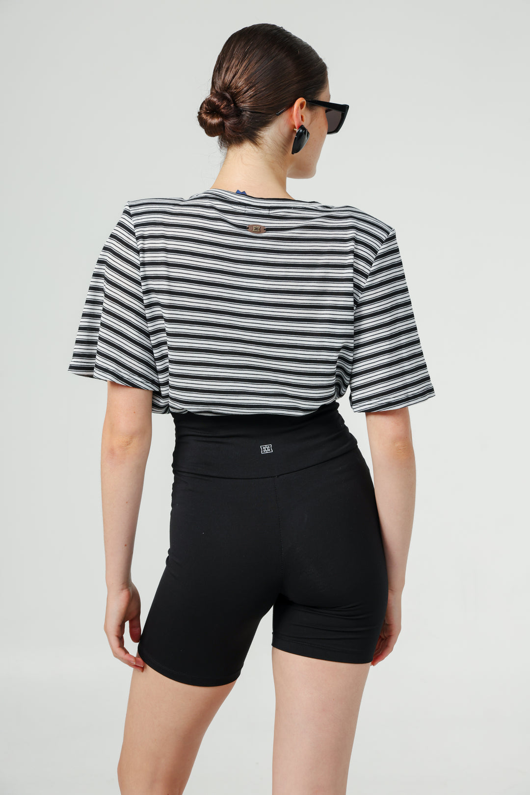 Vivoosh Black Striped Padded T-Shirt