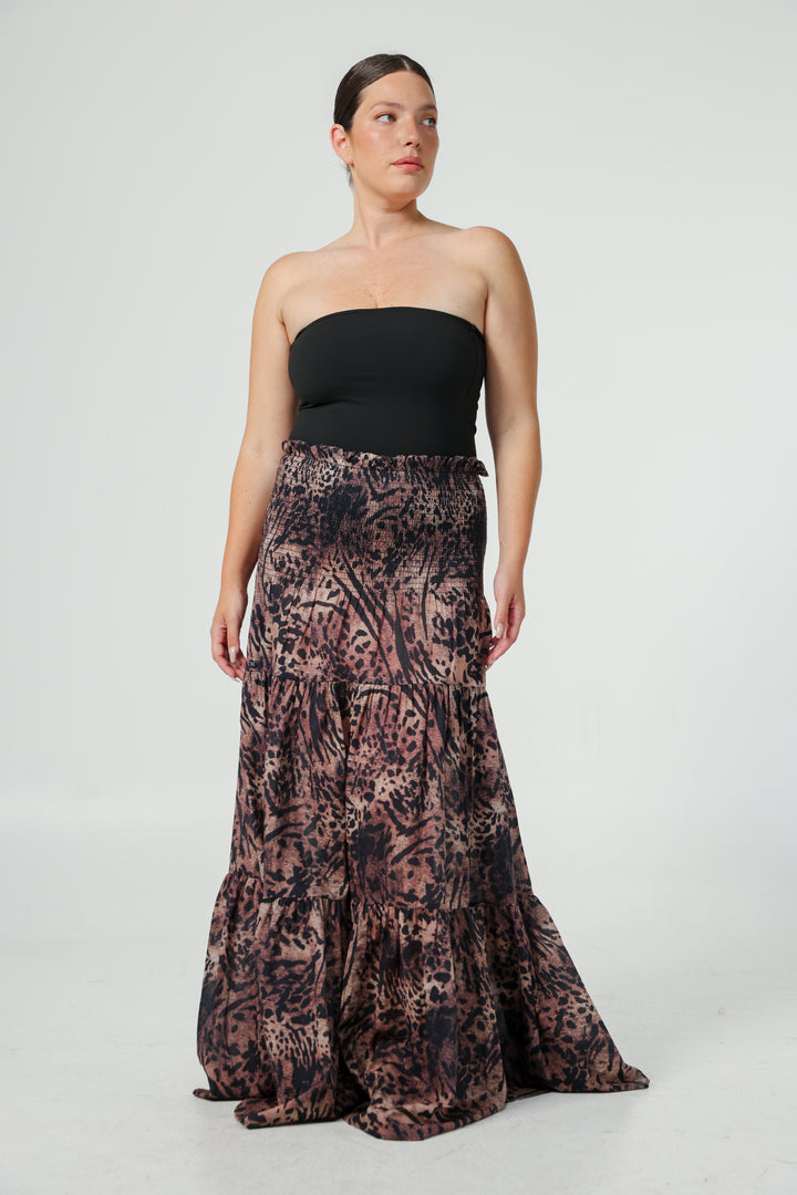 Centara Leopard Skirt