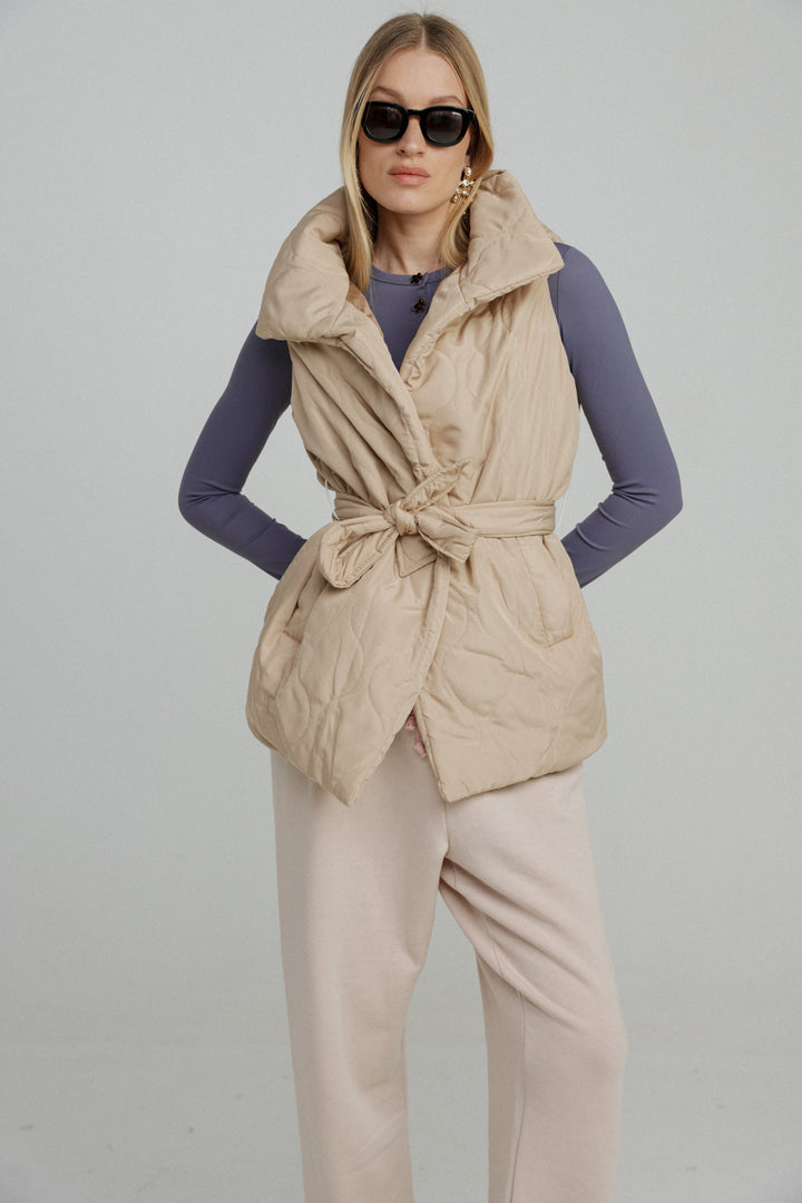 Quilted Sand Vest