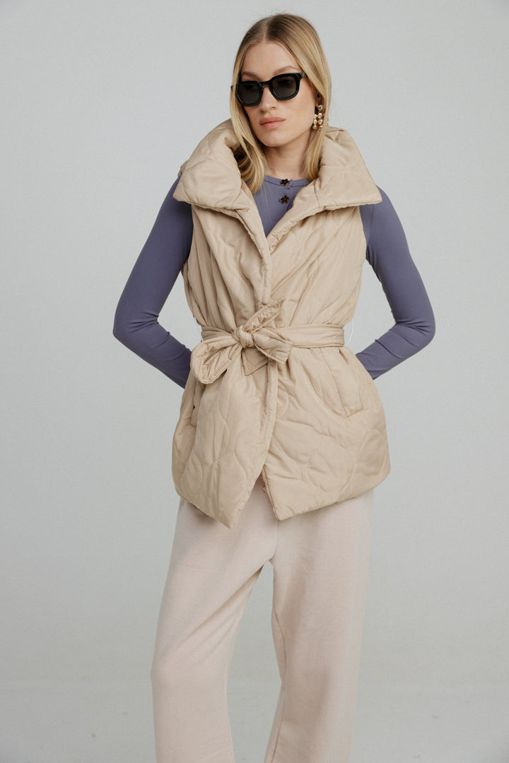 Quilted Sand Vest