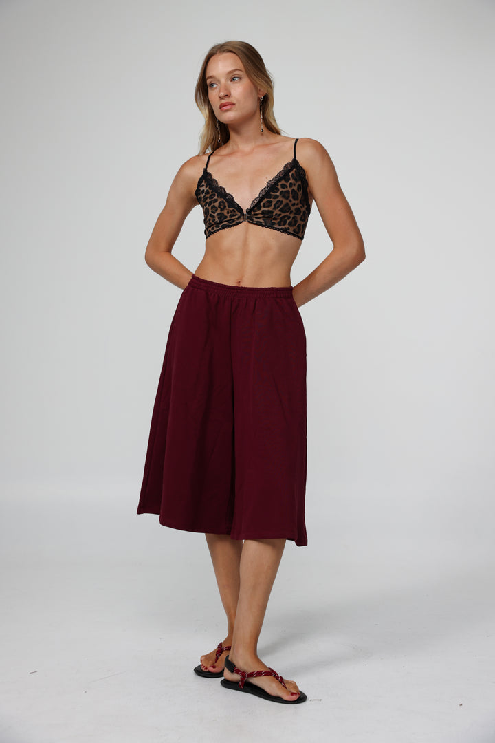 Americano Leopard Bralette חזייה מנומרת משולשים