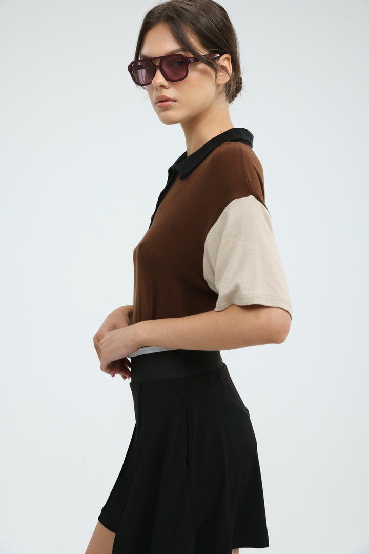 Friend Brown Polo T-Shirt