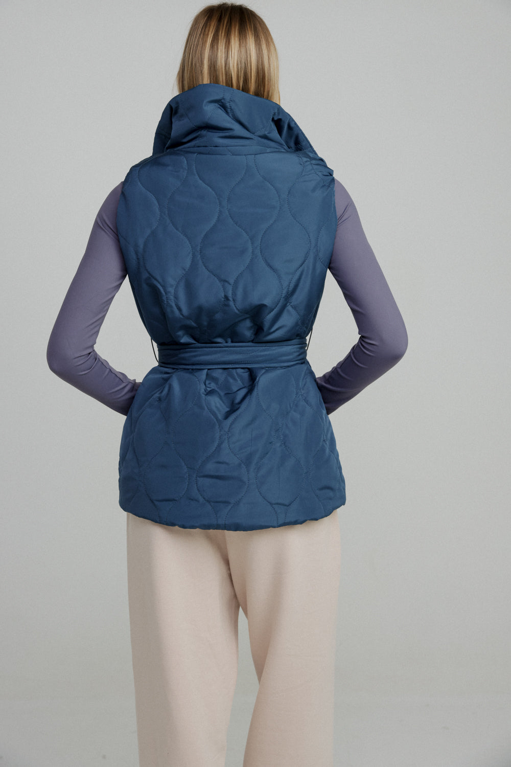 Quilted Blue Vest