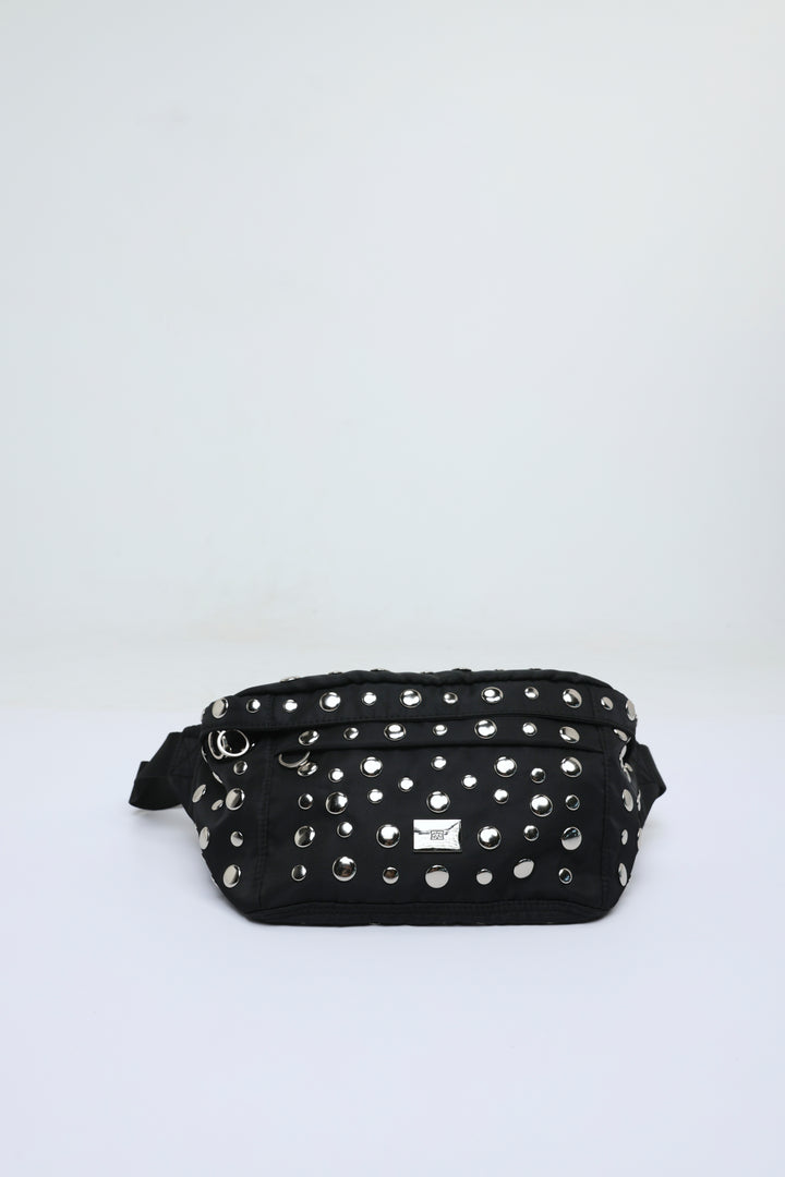 EE Studded Black Belt Bag