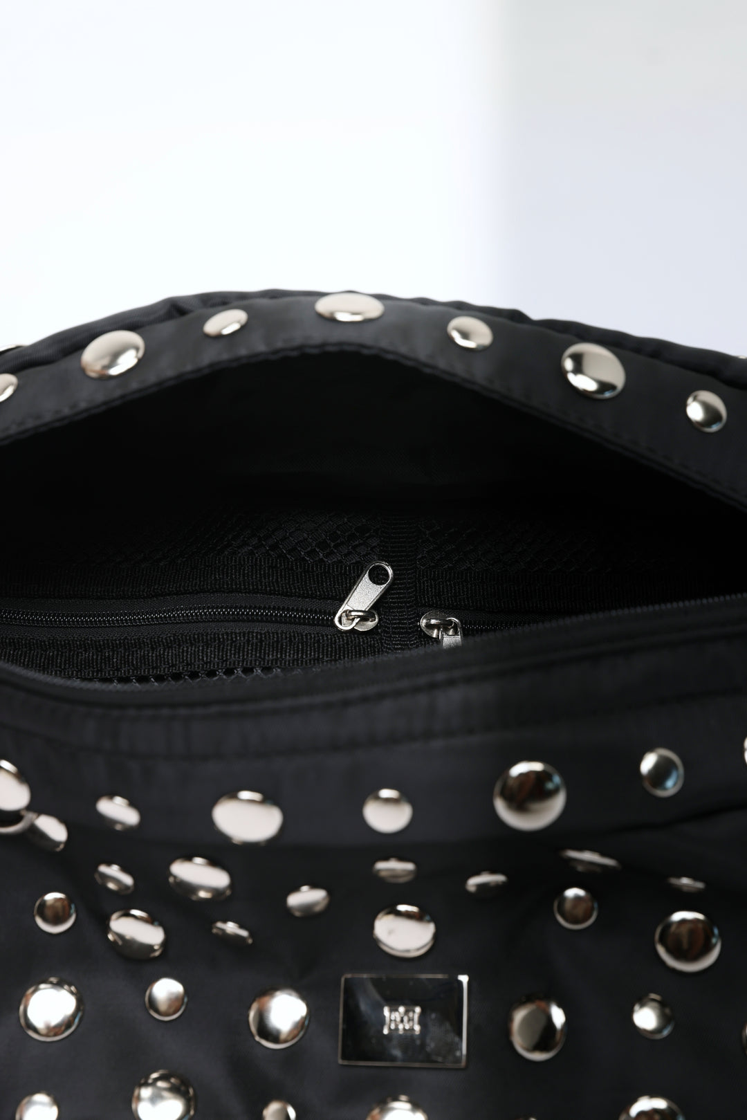 EE Studded Black Belt Bag