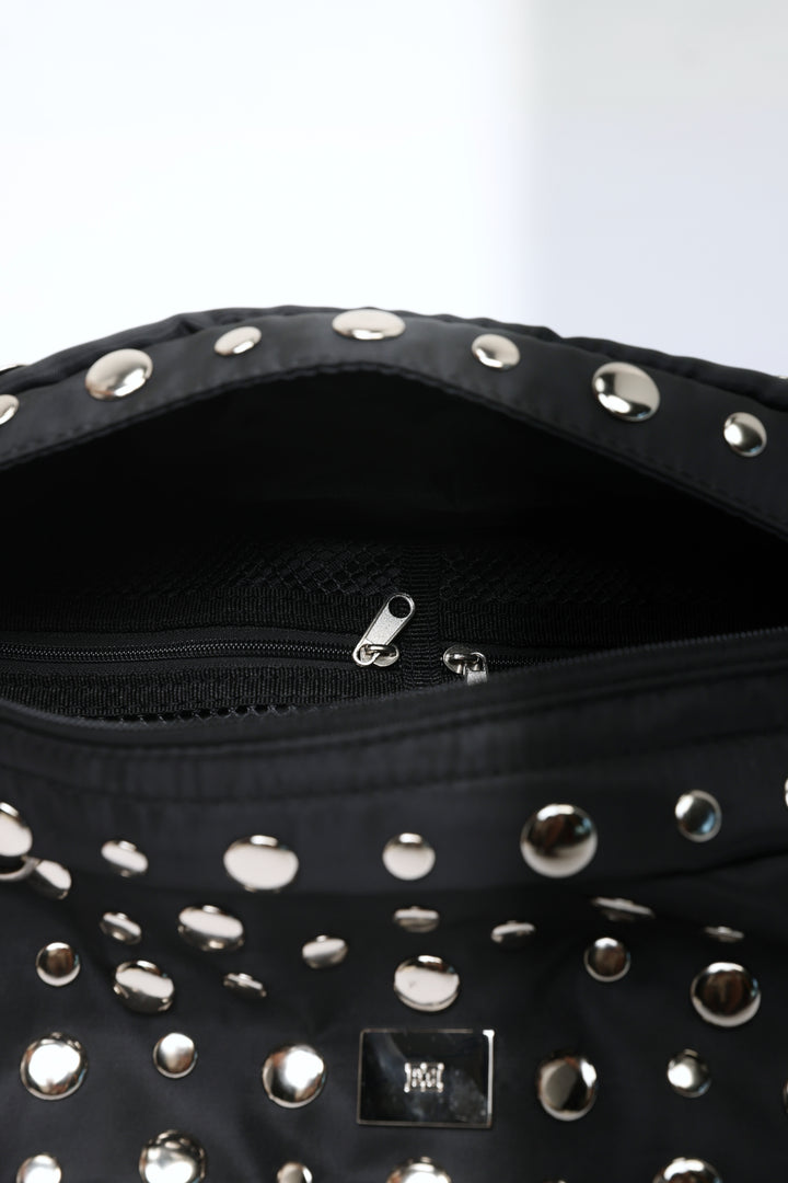 EE Studded Black Belt Bag