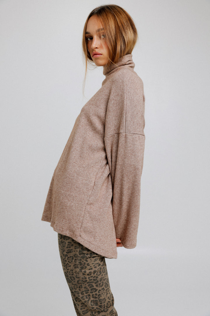 Wanted Camel Oversized Jumper