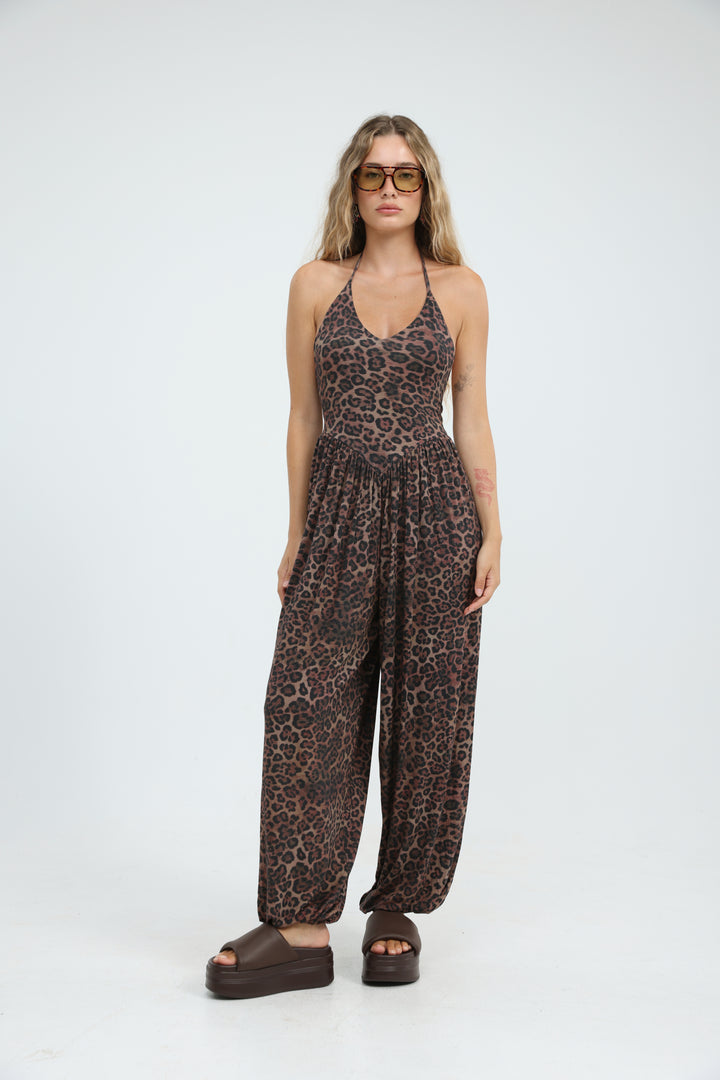 Core Leopard Jumpsuit
