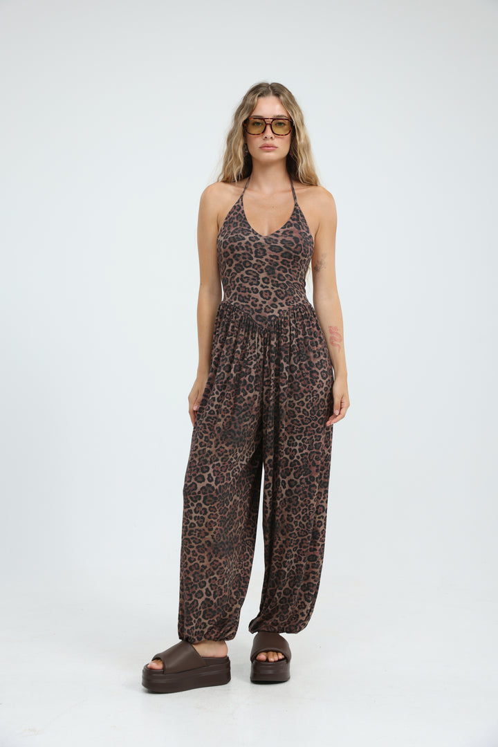 Core Leopard Jumpsuit