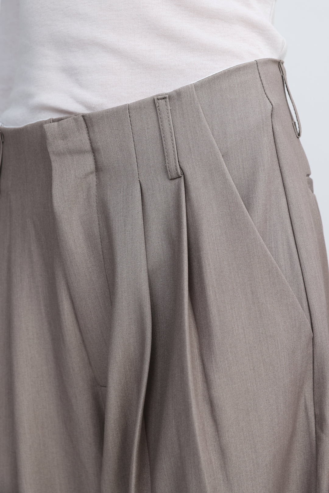Pleated Tailored Grey Bottoms