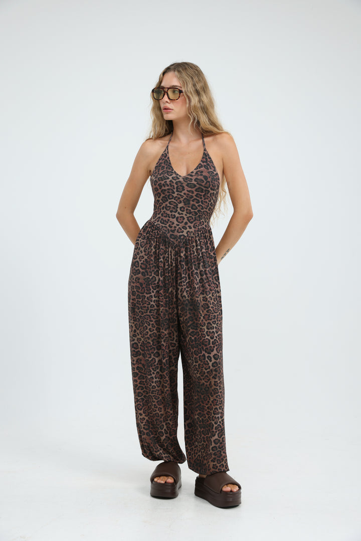 Core Leopard Jumpsuit