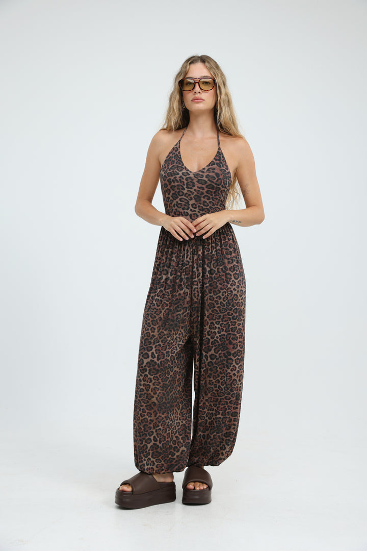 Core Leopard Jumpsuit