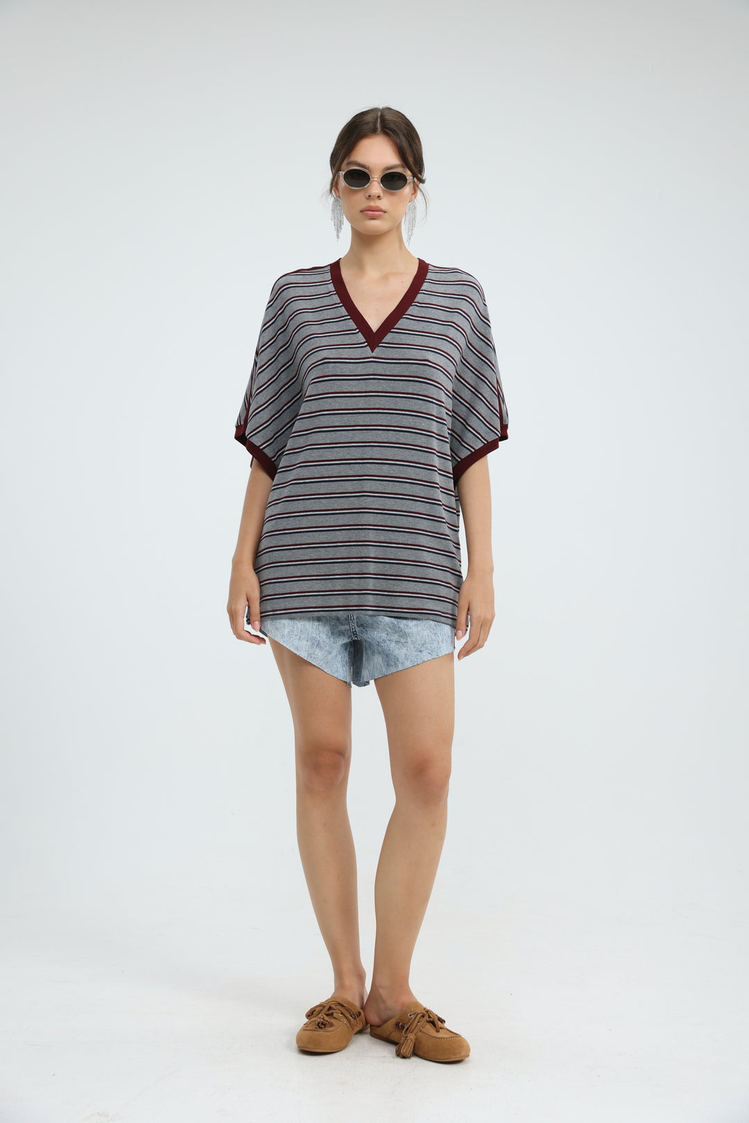 Proof Grey Striped T-Shirt