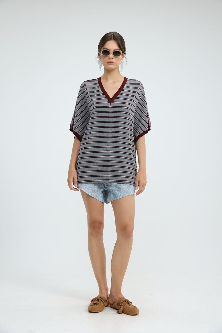 Proof Grey Striped T-Shirt