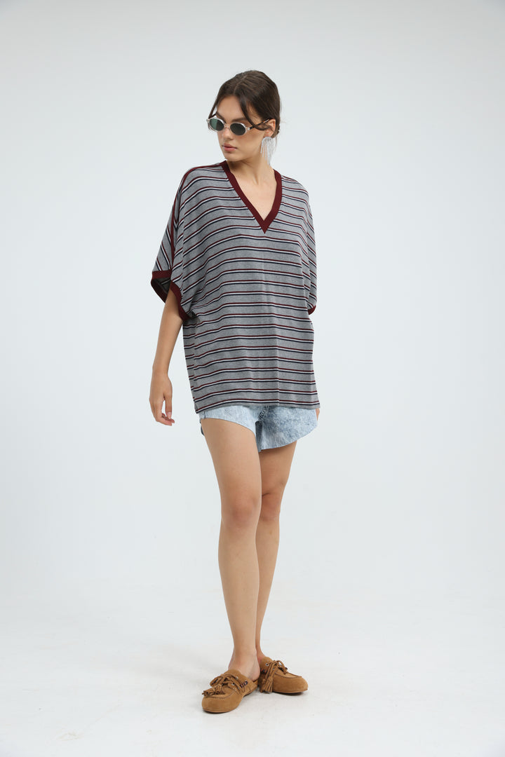 Proof Grey Striped T-Shirt